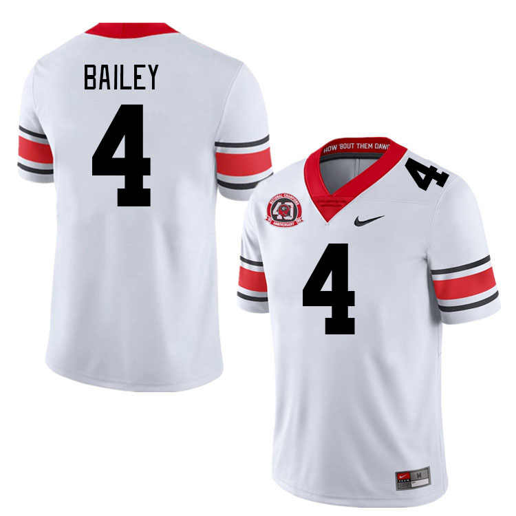 #4 Champ Bailey Georgia Bulldogs Jerseys Football Stitched-40th Anniversary
